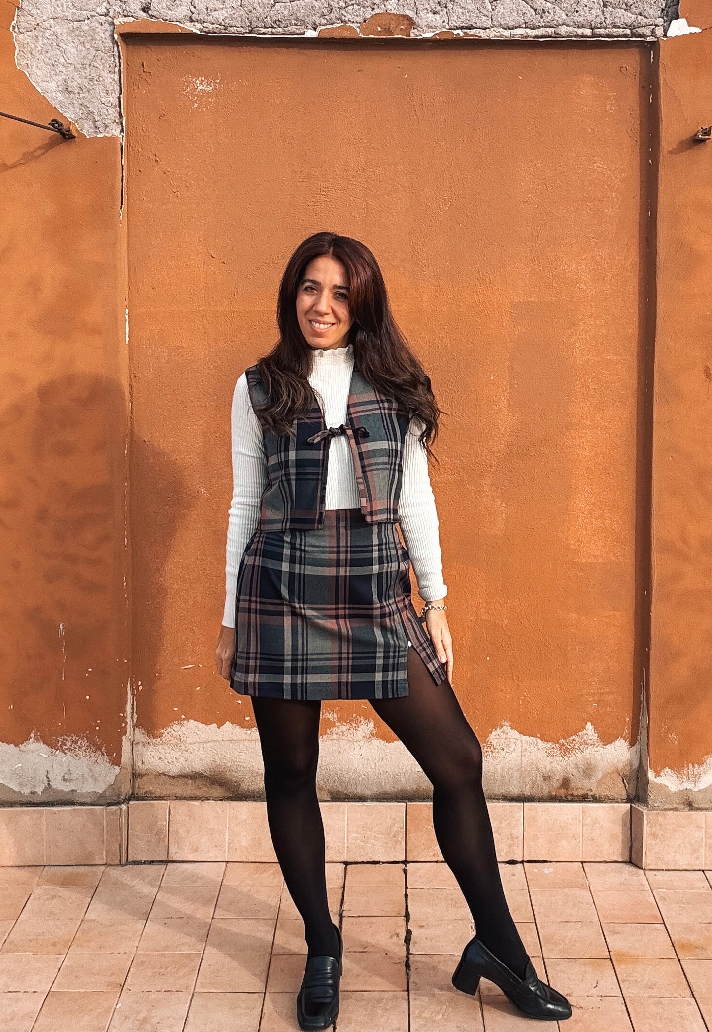 Gilet London Grigio/Rosa