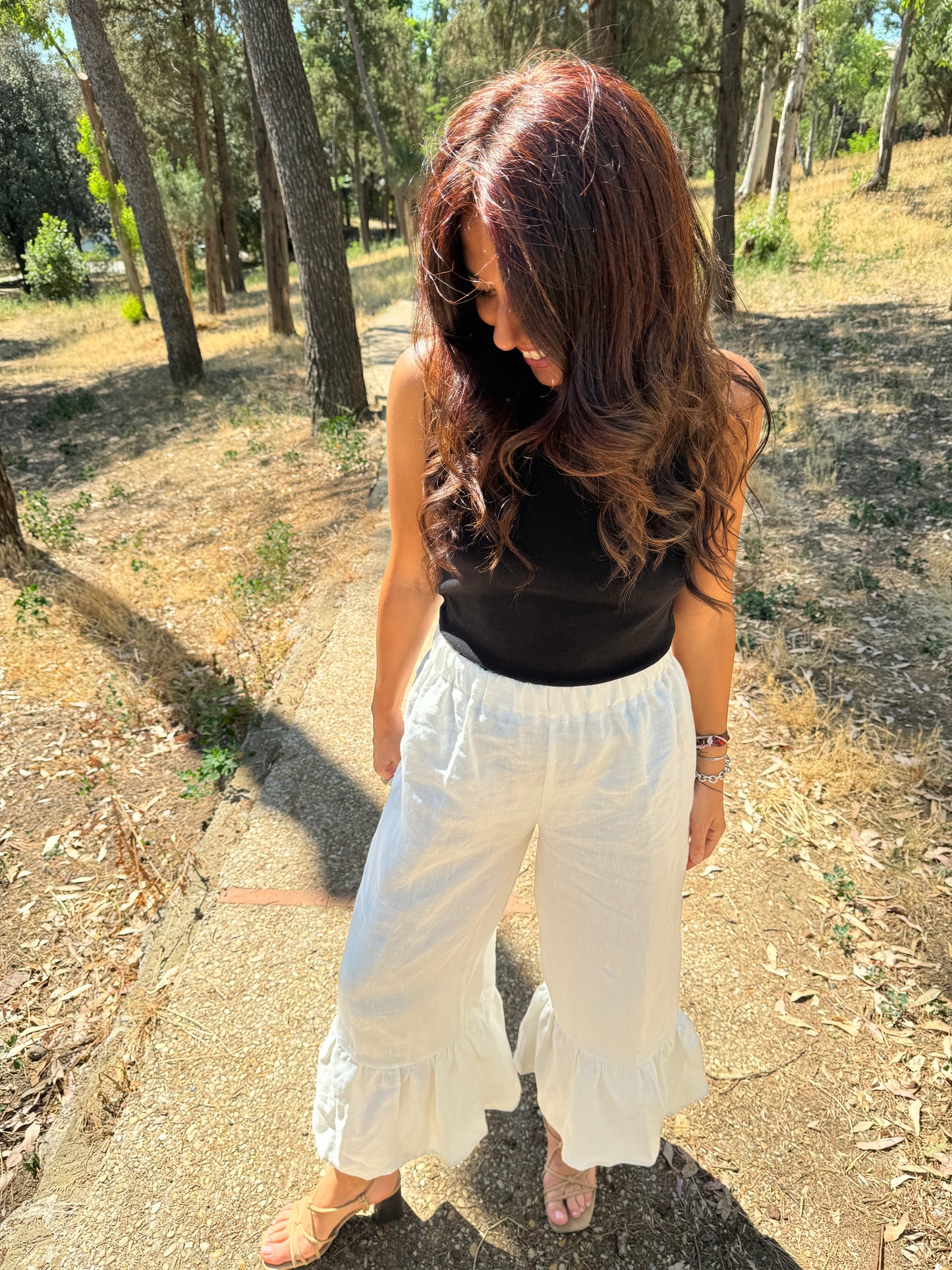 Pantalone Tabata nero e bianco