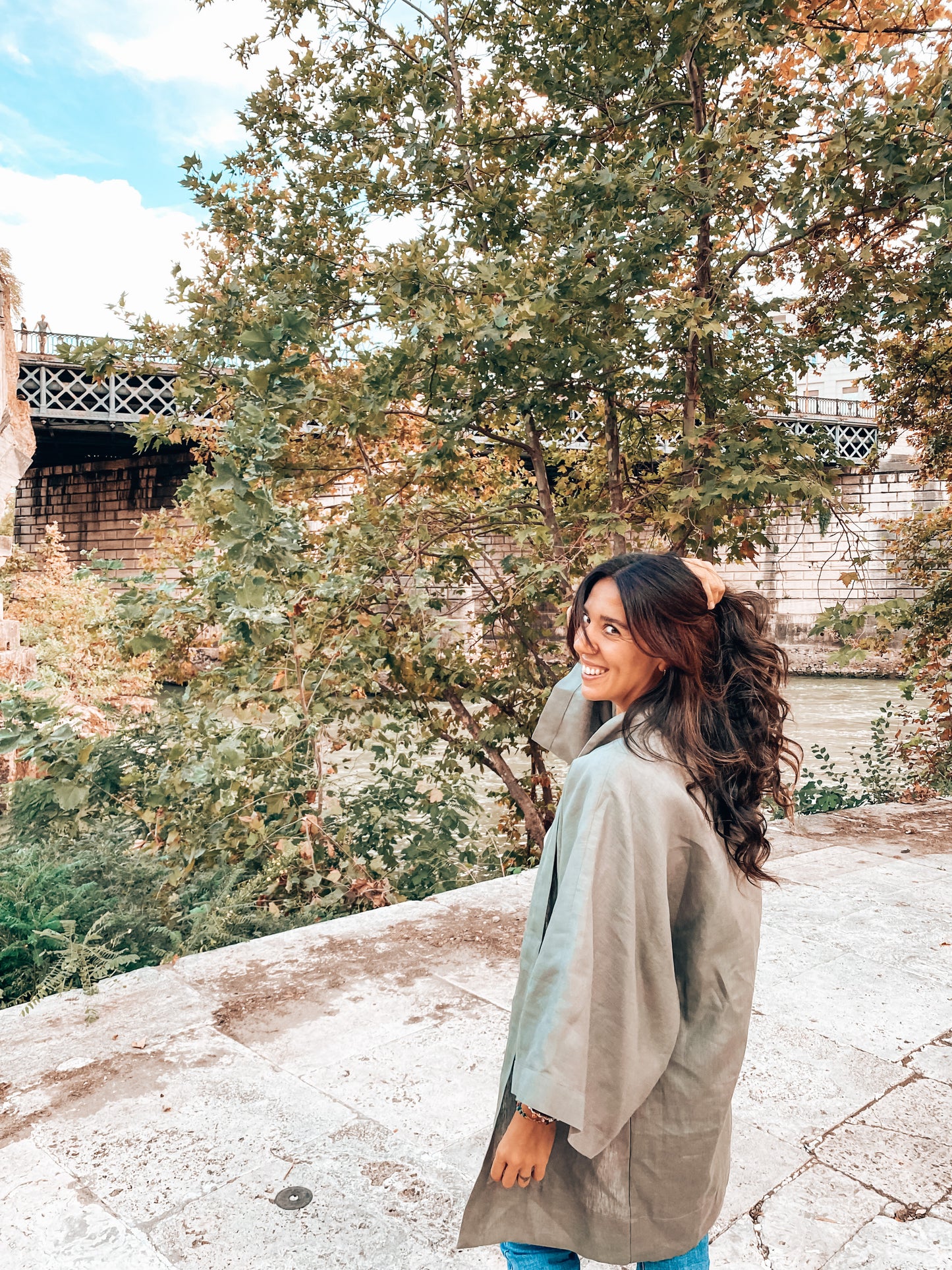 Kimono Cosmo verde oliva